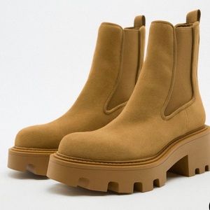 Split leather, locked soul ankle boots, brown